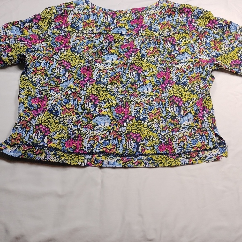 Christopher & Banks Multicolor Floral Top Size Petite XL - Picture 8 of 10